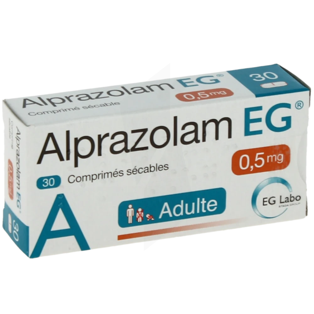 Alprazolam Eg 0,50 Mg, Comprimé Sécable