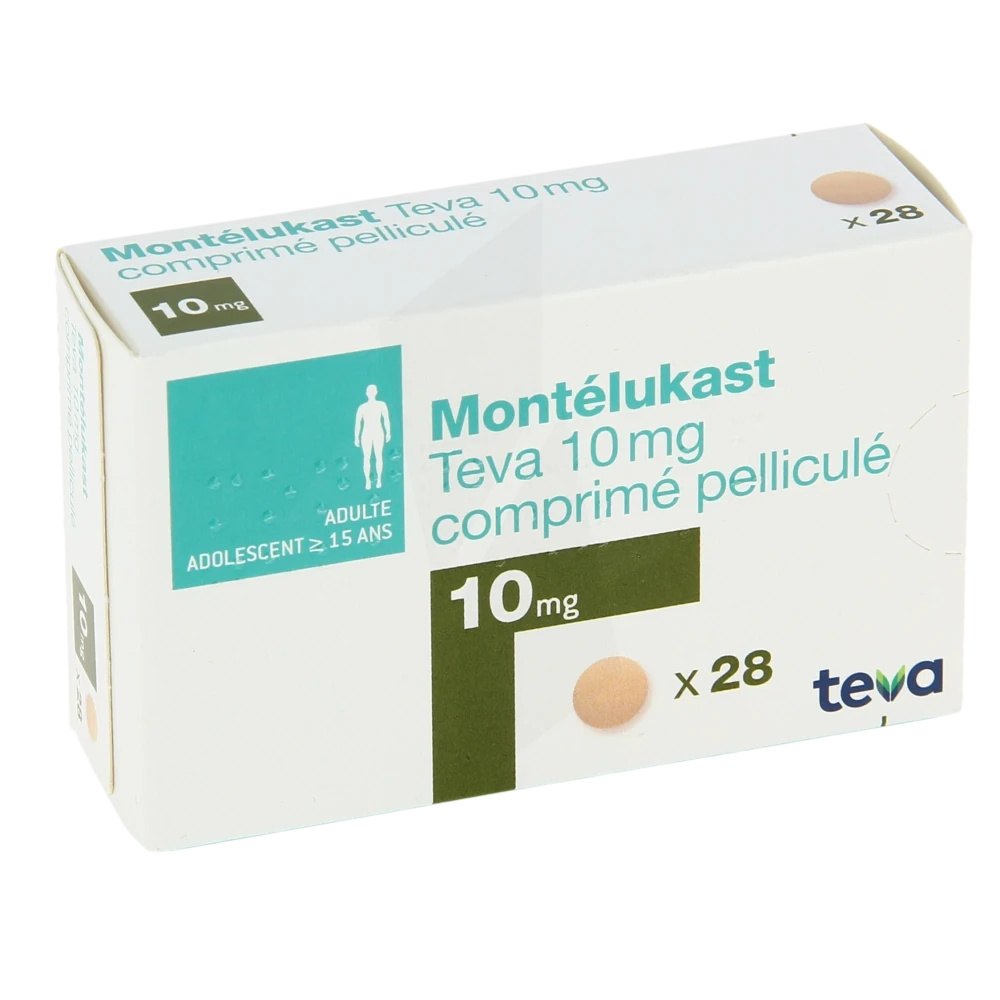 Montelukast Teva 10 Mg, Comprimé Pelliculé