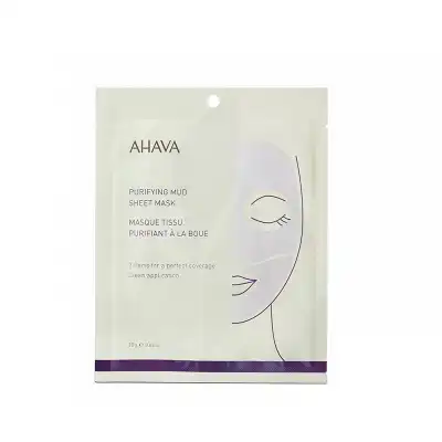 Ahava Masque Tissu Purifiant à La Boue - Usage Unique - 18g à SEYNOD