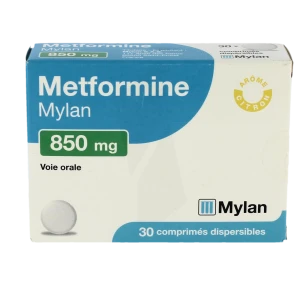 Metformine Viatris 850 Mg, Comprimé Dispersible