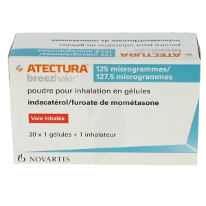Atectura Breezhaler 125 Microgrammes/127,5 Microgrammes, Poudre Pour Inhalation En Gélule