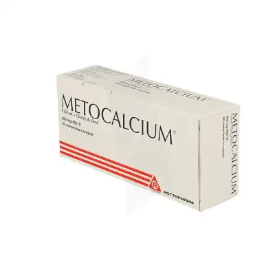 METOCALCIUM 600 mg/400 UI, comprimé à croquer