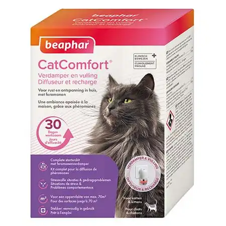 Beaphar Catcomfort Diffuseur Et Recharge Aux Phéromones Pour Chats Et Chatons