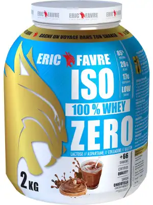 Eric Favre Iso 100% Whey Zero 2 Kg Saveur Chocotella à SAINT ORENS DE GAMEVILLE