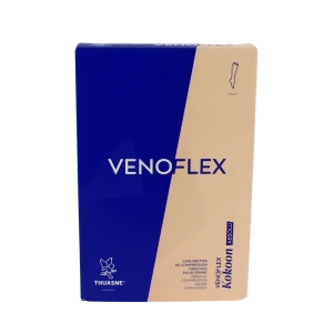 Venoflex Kokoon Absolu 2 Chaussette Mollet+ Femme Beige Naturel Taille 2l
