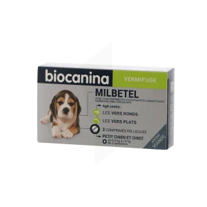 Biocanina Milbetel 2,5mg/25mg Comprimés Petits Chiens Et Chiots B/2