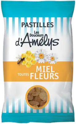 Les Douceurs D'amelys Pastilles Miel Toutes Fleurs Sachet/100g à Avize