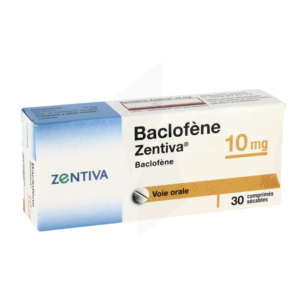 Baclofene Zentiva 10 Mg, Comprimé Sécable