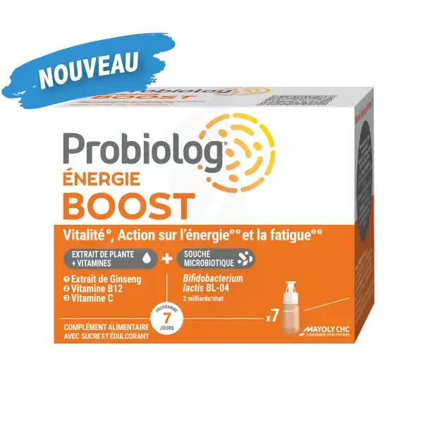 Probiolog Energie Boost Solution Buvable 7 Shots/10ml