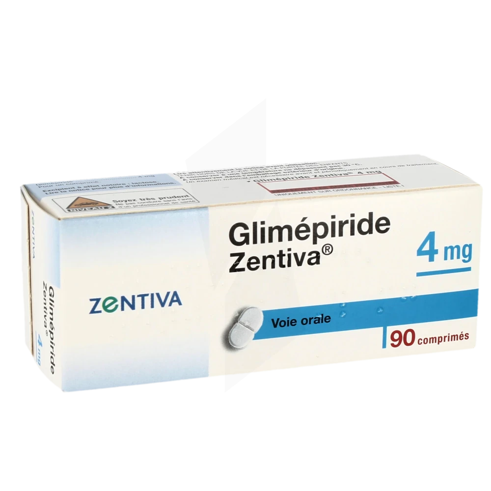 Glimepiride Zentiva 4 Mg, Comprimé