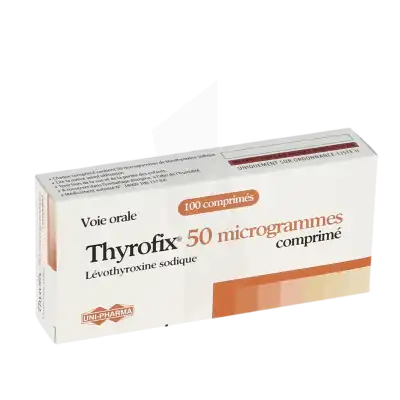 Thyrofix 50 Microgrammes, Comprimé à Bassens