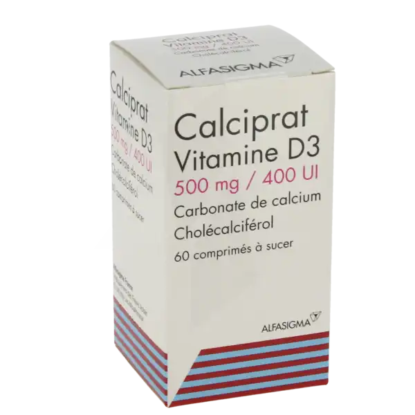 Calciprat Vitamine D3 500 Mg/400 Ui, Comprimé à Sucer
