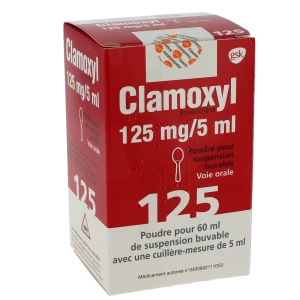 Clamoxyl 125 Mg/5 Ml, Poudre Pour Suspension Buvable