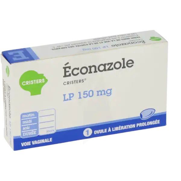 Econazole Cristers L.p. 150 Mg, Ovule à Libération Prolongée