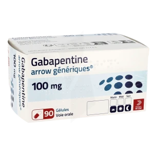 Gabapentine Arrow Generiques 100 Mg, Gélule