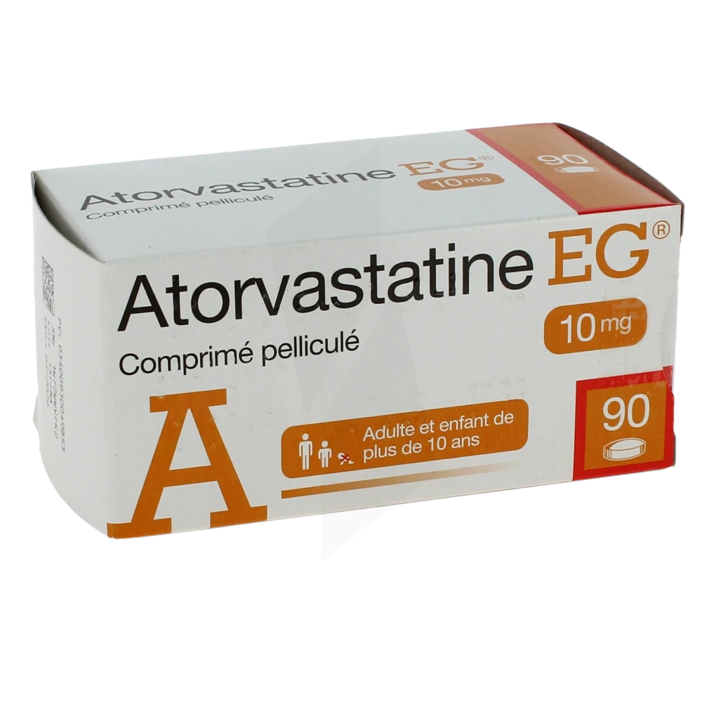Atorvastatine Eg Labo 10 Mg, Comprimé Pelliculé