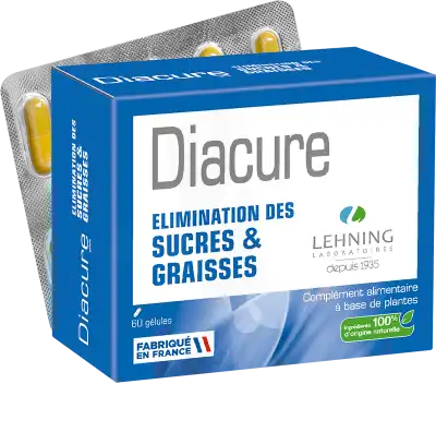 Lehning Diacure Gélules Élimination Sucres Et Graisses B/60 à ROMORANTIN-LANTHENAY