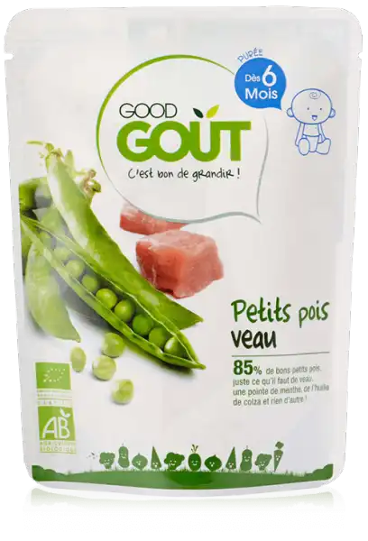 Good Gout Plats Petits Pois Veau Bio Des 6 Mois 190 G