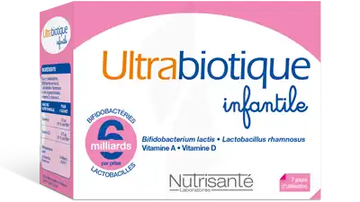 Nutrisanté Ultrabiotique Infantile Poudre Pour Solution Buvable Flore Intestinale 7 Sachets