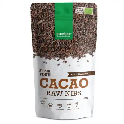 Purasana Eclats De Fèves Noyaux De Cacao 200g à Nice