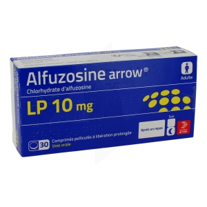 Alfuzosine Arrow Lp 10 Mg Cpr Pell Lp Plq/30