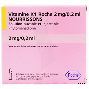 Vitamine K1 Cheplapharm 2 Mg/0,2 Ml Nourrissons, Solution Buvable Et Injectable