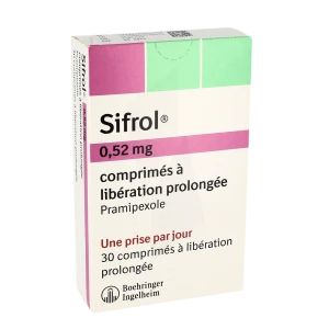 Sifrol 0,52 Mg, Comprimé à Libération Prolongée