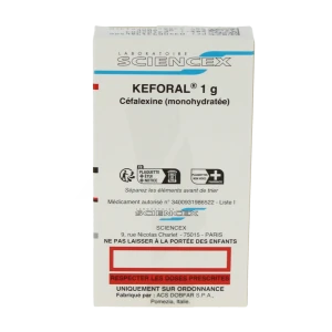 Keforal 1 G, Comprimé Pelliculé