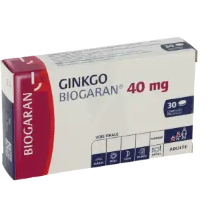 Ginkgo Biogaran 40 Mg, Comprimé Pelliculé à MARSEILLE