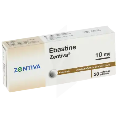 EBASTINE ZENTIVA 10 mg, comprimé pelliculé