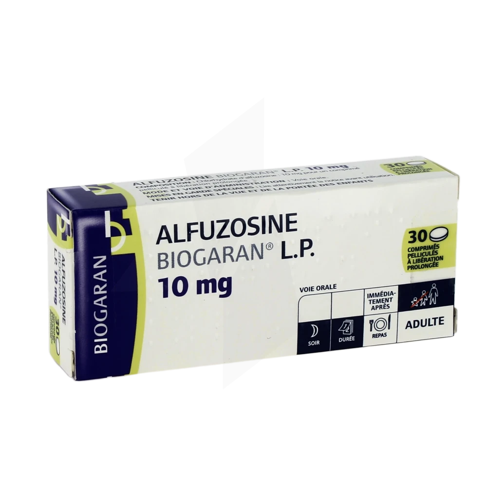 Alfuzosine Biogaran L.p. 10 Mg, Comprimé Pelliculé à Libération Prolongée