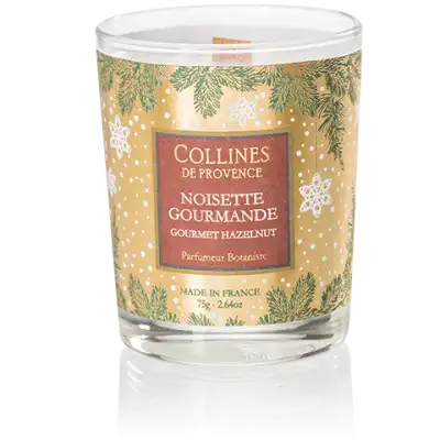 Collines de Provence Bougie parfumée Noisette gourmande 75g