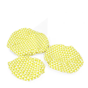 Yoko Design Lot De 3 Couvre-bols Réutilisables En Coton Bio Non Ciré "géometriques""