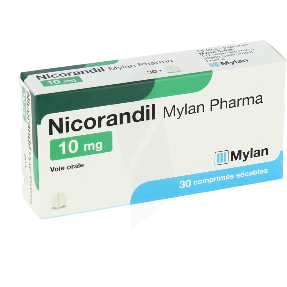 Nicorandil Viatris 10 Mg, Comprimé Sécable