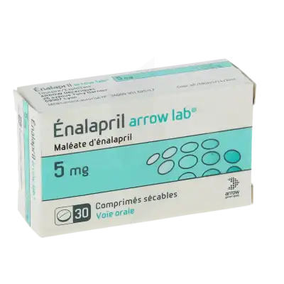 ENALAPRIL ARROW LAB 5 mg Cpr séc Plq PVC/alu/30