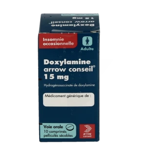 Doxylamine Arrow Conseil 15 Mg, Comprimé Pelliculé Sécable