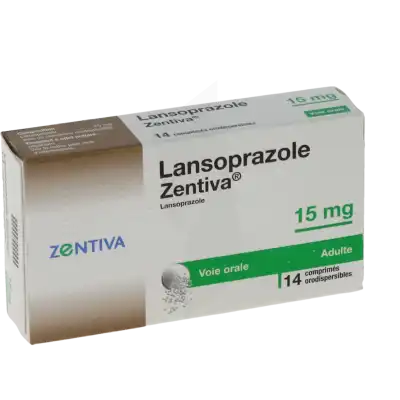 Lansoprazole Zentiva 15 Mg, Comprimé Orodispersible à Bordeaux