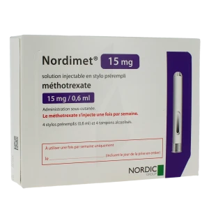 Nordimet 15 Mg, Solution Injectable En Stylo Prérempli