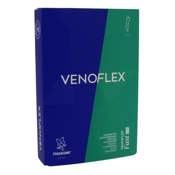 Venoflex Fast 2 Chaussette Lin Femme Ligne Noir Taille 2l