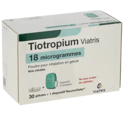 Tiotropium Viatris 18 Microgrammes, Poudre Pour Inhalation En Gélule à Paris