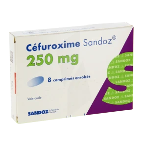 Cefuroxime Sandoz 250 Mg, Comprimé Enrobé