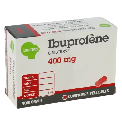 IBUPROFENE CRISTERS 400 mg, comprimé pelliculé