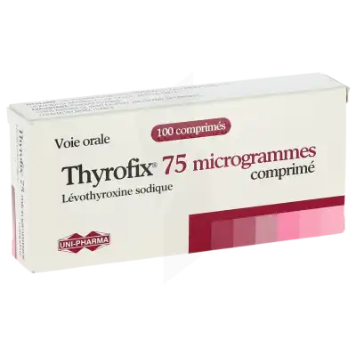 Thyrofix 75 Microgrammes, Comprimé à LE LAVANDOU