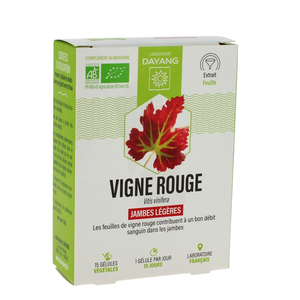 Dayang Vigne Rouge Bio 15 Gélules