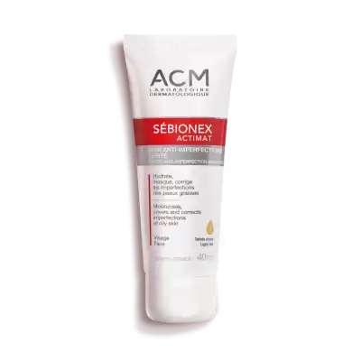 ACM Sébionex ACTIMAT Crème Soin Anti-imperfections Teinté T/40ml
