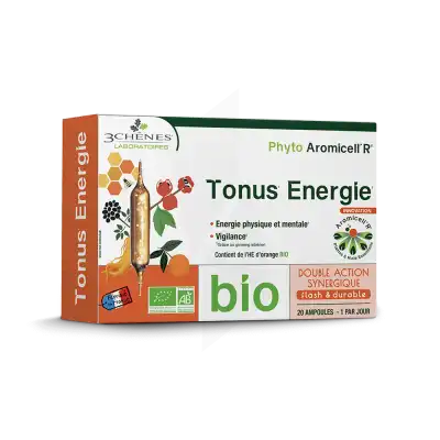 Phyto Aromicell'r Tonus Energie Solution Buvable Bio 20 Ampoules /10ml à Pont à Mousson