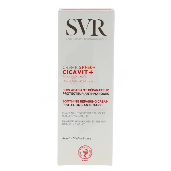 Svr Cicavit + Crème Spf50 + 40 Ml