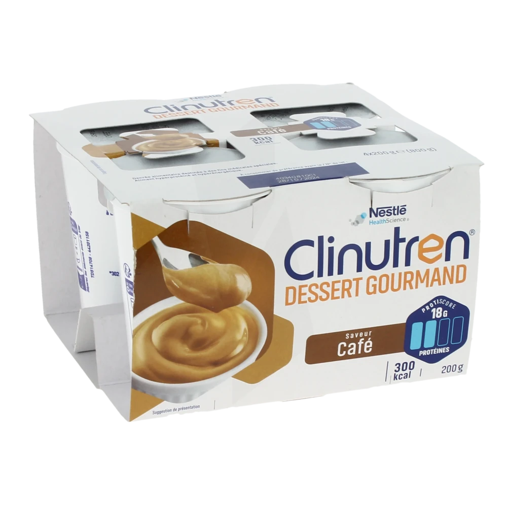 Clinutren Dessert Gourmand Nutriment Café 4 Cups/200g