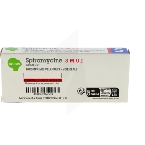 Spiramycine Cristers 3 M.u.i, Comprimé Pelliculé