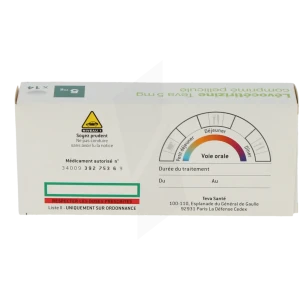 Levocetirizine Teva 5 Mg, Comprimé Pelliculé